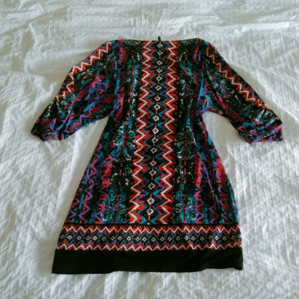 Laundry Multicolor Pattern Mid Sleeve Dress - Picture 3 of 4